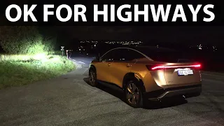 Nissan Ariya headlights test