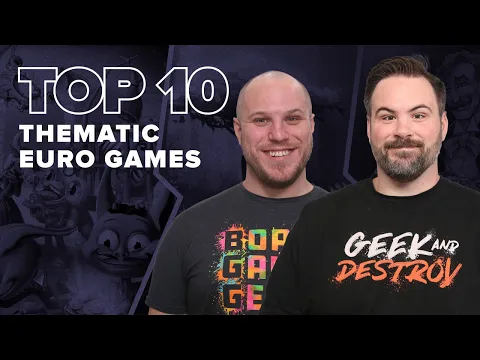 Top 10 Thematic Euro Games