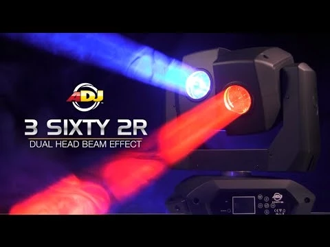 Product video thumbnail for ADJ American DJ 3 Sixty 2R Dual Moving Head Light