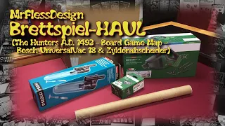 Brettspiel-HAUL #02 (The Hunters A.D. 1492 - Board Game Map - Bosch UniversalVac 18 & Zyclon...)
