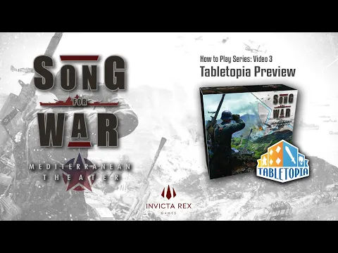Song for War Mediterranean Theater - How to Play Series - 3 Tabletopia Preview