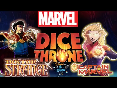 Marvel Dice Throne | Doctor Strange vs Captain Marvel | Playthrough #marveldicethrone #dicethrone