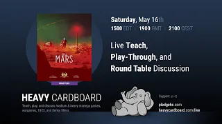 On Mars Solo Teaching, Play-through, & Round table by Heavy Cardboard