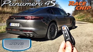 Porsche Panamera 4S Diesel REVIEW RaceChip 505 HP POV Test Drive by AutoTopNL