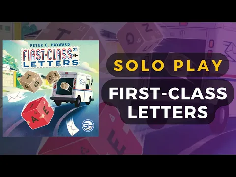 First-Class Letters Board Game Solo Playthrough | DaniCha
