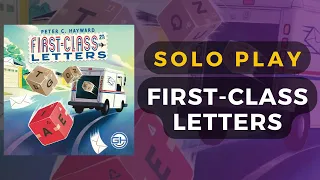 First-Class Letters Board Game Solo Playthrough | DaniCha