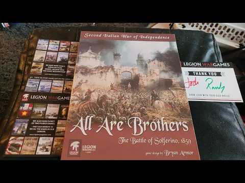 Unboxing All Are Brothers The Battle of Solferino, 1859. Legion Wargames.