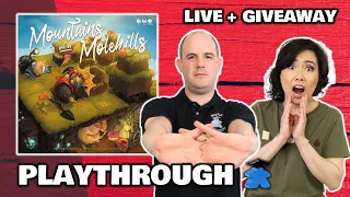 Mountains out of Molehills - LIVE Playthrough Board Game & Giveaway Worldwide