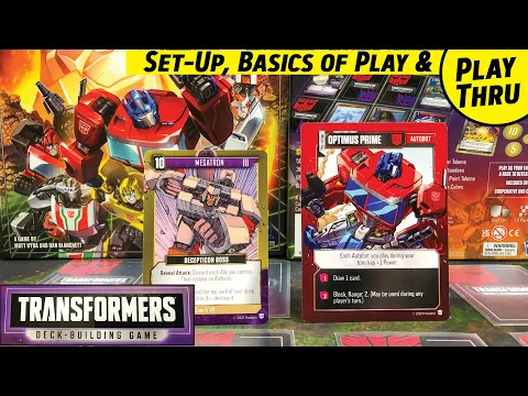 How to Play TRANSFORMERS Deck Building Game with Set-Up and Solo Playthrough