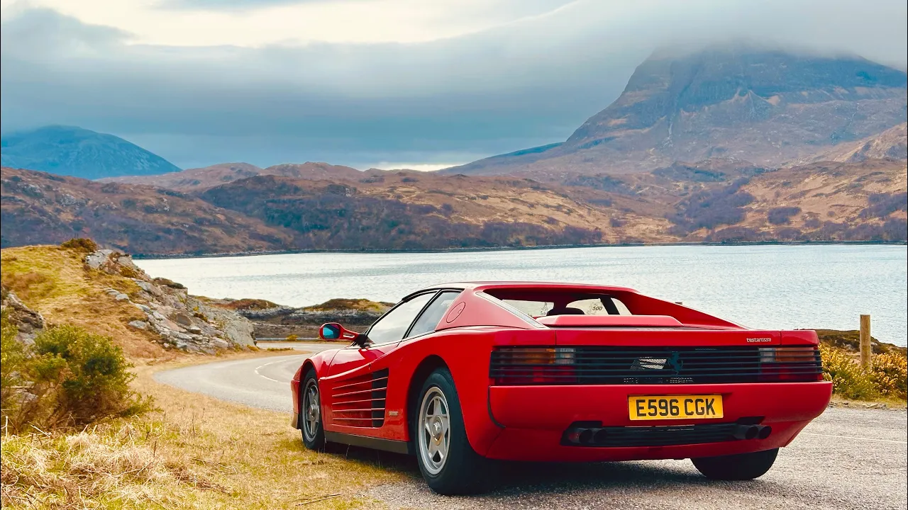 These are the best roads on Scotland's NC500. Ferrari Testarossa 2,000 mile road-trip special