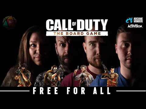 FREE FOR ALL Deathmatch | 10 Firefights, 3 LANDMINES & an Airstrike | 4P FFA | COD the Board Game