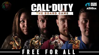 FREE FOR ALL Deathmatch | 10 Firefights, 3 LANDMINES & an Airstrike | 4P FFA | COD the Board Game