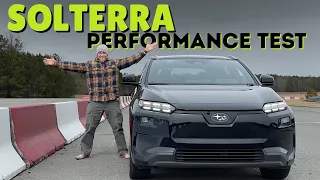 New 2026 Subaru Solterra Acceleration & Braking Performance Test! It's Actually Fast!