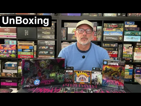 TDG: DC Comics Deck-Building Game: Arkham Asylum Kickstarter unboxing with Ray