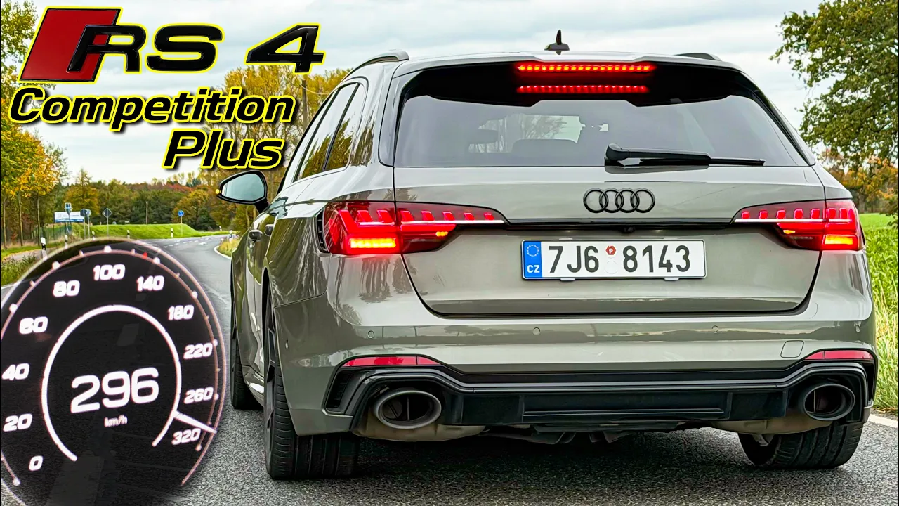 AUDI RS4 COMPETITION PLUS // 0-100 100-200 TOP SPEED & SOUND