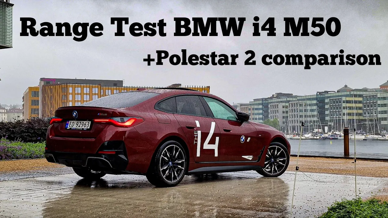 BMW i4 M50 Range Test + Polestar 2 comparison #bmwi4 #Polestar2