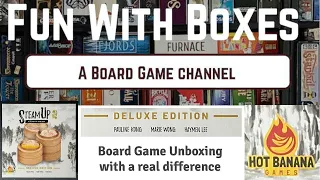 Steam Up| Hot Banana Games | Board Game Unboxing - with a TWIST