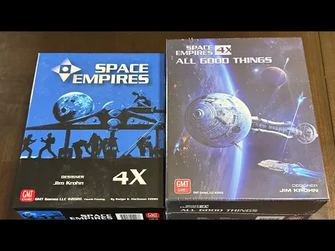 Space Empires 4X: All Goods Things (GMT) - Unbox and First Look at Last Expansion