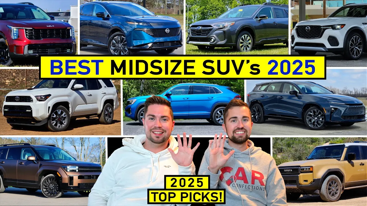BEST Midsize SUVs for 2025 -- Our TOP PICKS After Reviewing ALL of Them! (Top 10)