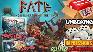 Fate Defenders of Grimheim - Monster Box & Legends - Unboxing & Impressions (EN) by Epitrapaizoume