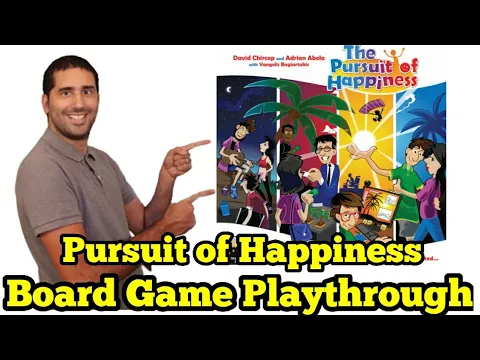 The Pursuit of Happiness Board Game Playthrough (solo)