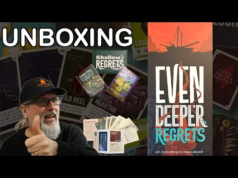 Unboxing Even Deeper Regrets, the expansion for Deep Regrets | Judson Cowan | Tettix Games