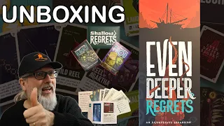 Unboxing Even Deeper Regrets, the expansion for Deep Regrets | Judson Cowan | Tettix Games