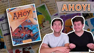 Ahoy | Everything You Need To Know in 30 Minutes! | Asymmetrical Seafaring & Smuggling Board Game!