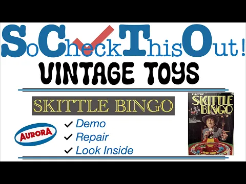 Aurora's Skittle Bingo: Demo + Repair + Look Inside 1973 - Retro fun with this vintage toy / game