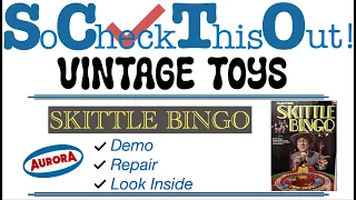 Aurora's Skittle Bingo: Demo + Repair + Look Inside 1973 - Retro fun with this vintage toy / game