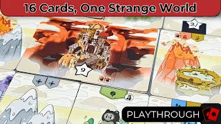 Strange World Above the Clouds | Solo Playthrough - A Quirky Card-Laying Puzzle