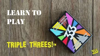 Triple Threes! Launch Edition Card Game How To Play Instructions