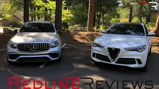 2018 Alfa Romeo Stelvio QV Vs. 2018  Mercedes-AMG GLC 63 – Sport Sedan Killers?
