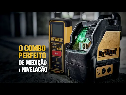 Combo Nível a Laser 30m e Trena a Laser com Maleta Dewalt