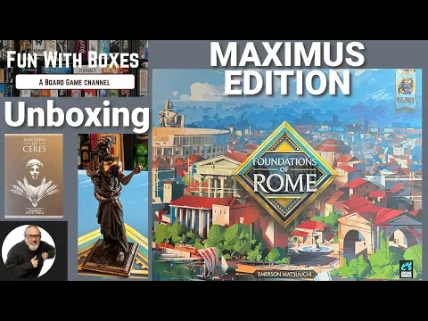 Foundations of Rome MAXIMUS Edition Board Game | From publishers Arcane Wonders | Unboxing