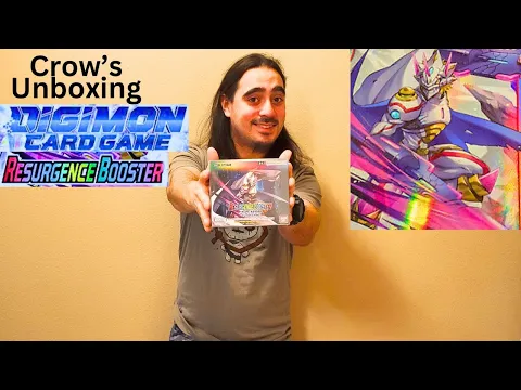 Crow's unboxing Digimon card game Resurgence booster box RB01