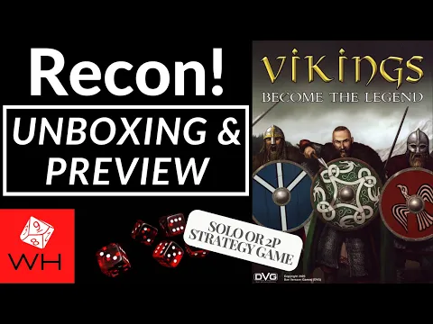 Recon! Vikings: Become the Legend | Boardgame | Solitaire | Preview