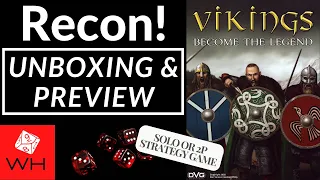 Recon! Vikings: Become the Legend | Boardgame | Solitaire | Preview