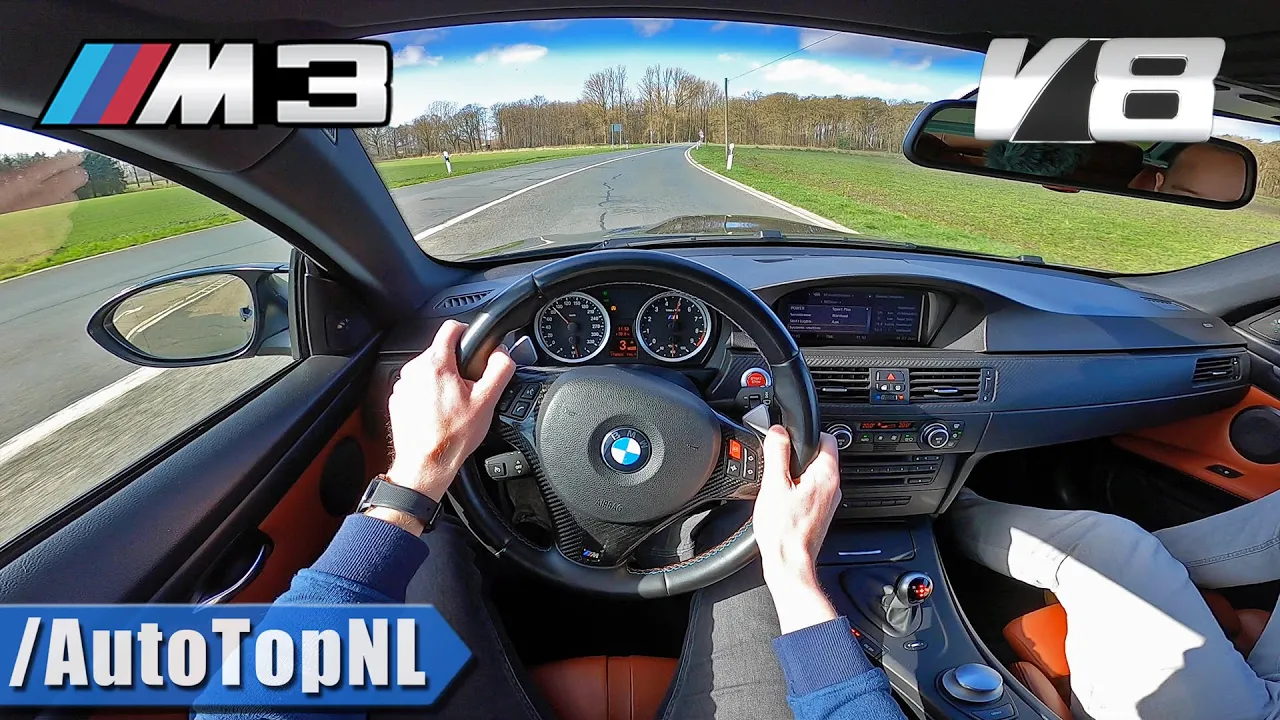 BMW M3 E92 4.0 V8 *LOUD* POV Test DRIVE & DRIFT by AutoTopNL