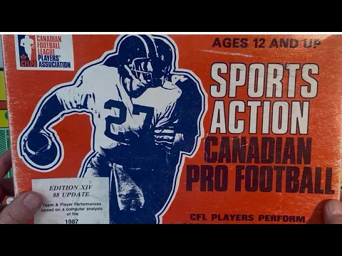 Sports Action Canadian Pro Football. 1987 Edmonton Eskimos vs BC Lions