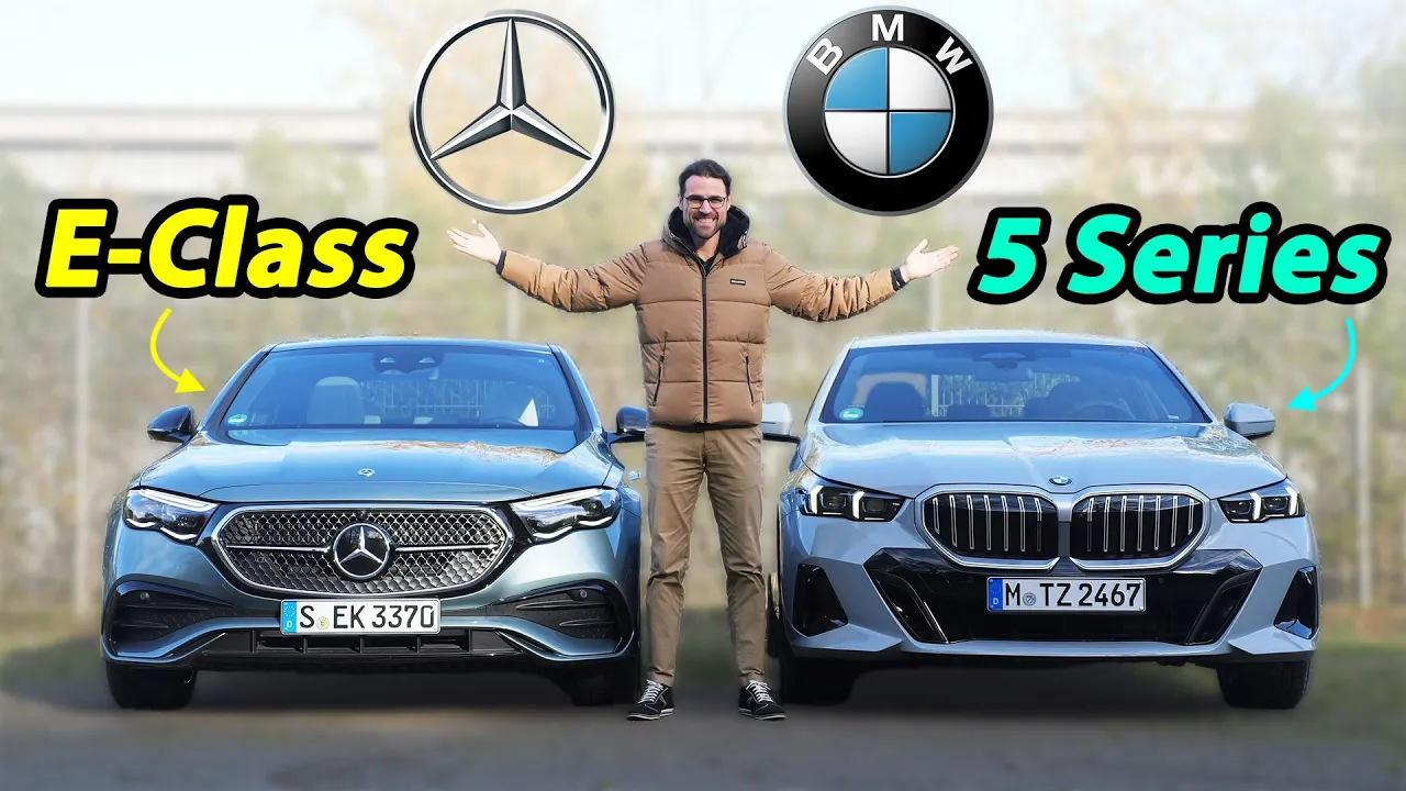 all-new Mercedes E-Class W214 vs BMW 5 Series G60 comparison REVIEW
