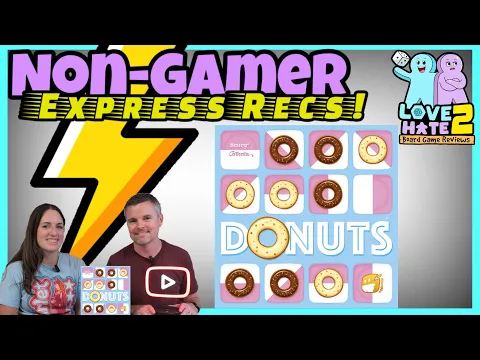 Donuts - A Non-Gamer's Review Of This Tasty Abstract Strategy Game!