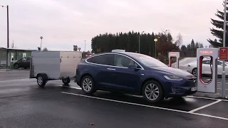 Consumption, optimal speed and range when pulling a trailer