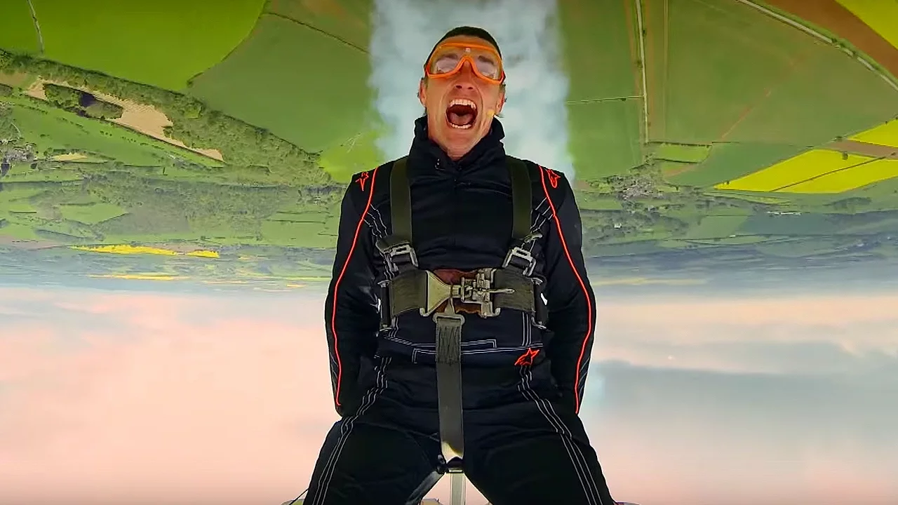 Richard Flies On Top Of A BiPlane | Top Gear