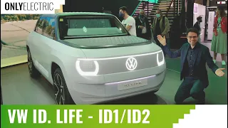 VW ID Life - 20,000 $ Volkswagen EV that shows the Small Electric VW ID2 or VW ID1