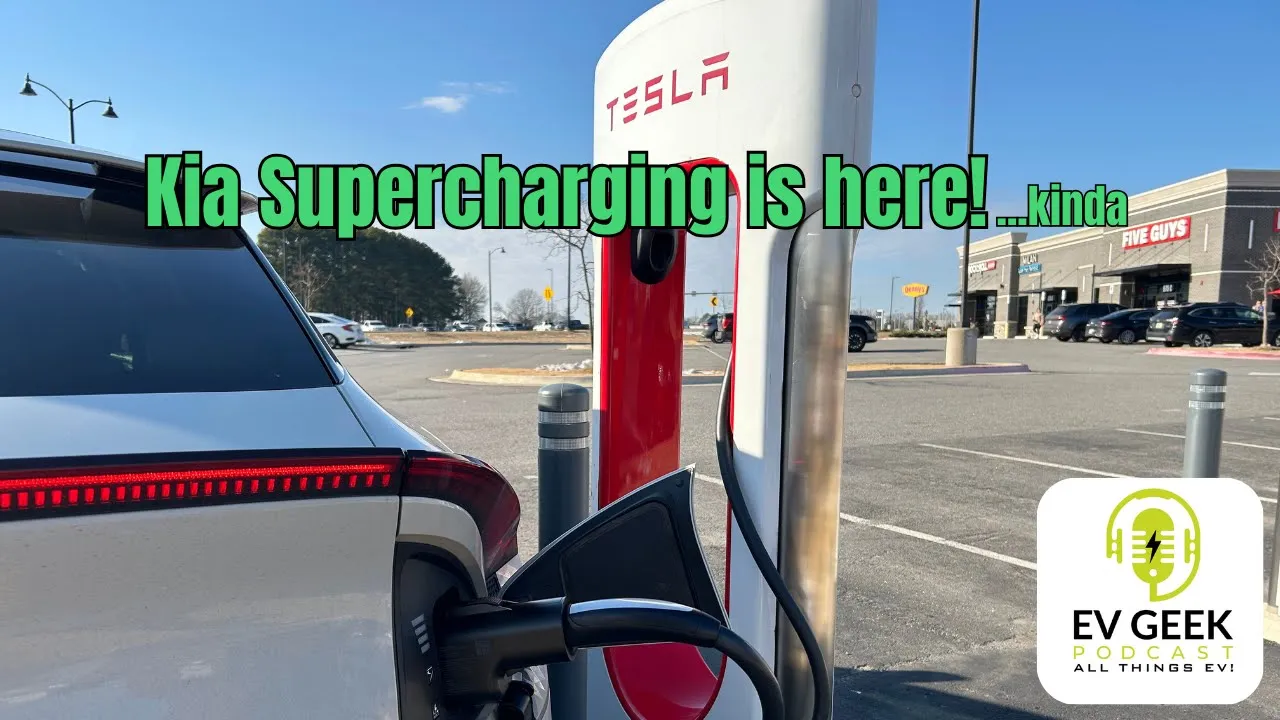 We charged our Kia EV6 on a Tesla Supercharger!
