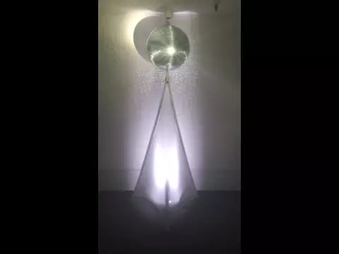 Product video thumbnail for Eliminator 12-Inch Mirror Ball &amp; Stand with LED Pinspot Light