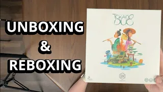 Tokaido Duo - Board Game Unboxing & Reboxing - What's Inside the box?