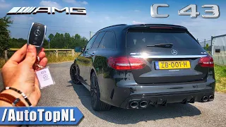 NEW! Mercedes-AMG C43 REVIEW POV Test Drive on AUTOBAHN & ROAD by AutoTopNL
