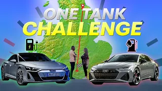 Race Across England! | Petrol RS7 vs Electric E-Tron GT  ** NO REFUELING **
